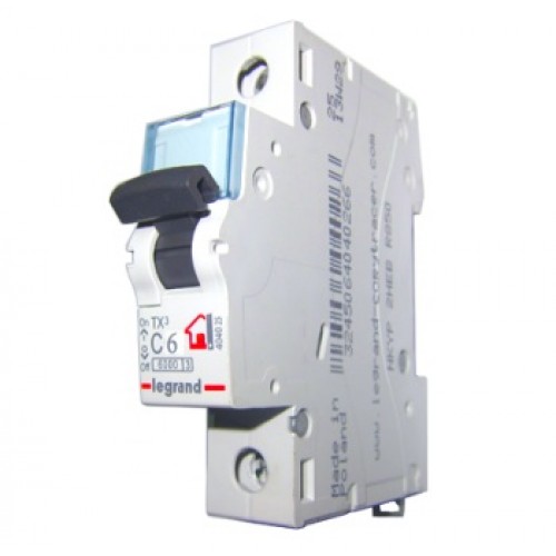 Автоматичний вимикач 10A 6kA 1 полюс тип C 404026 TX3 Legrand